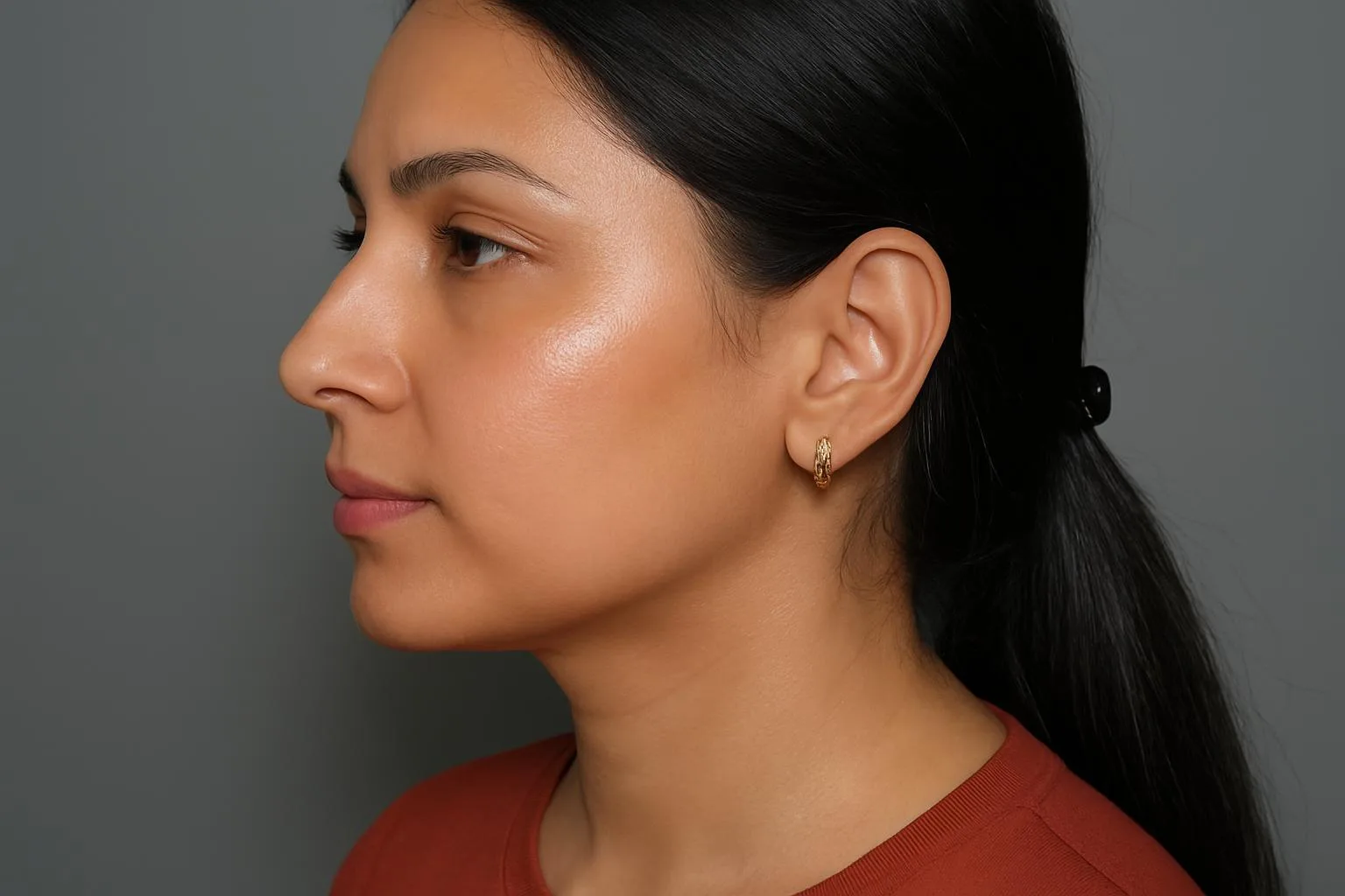After acne scar treatment result